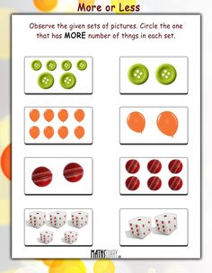 an activity sheet for children to learn how to play with buttons and other things in the game