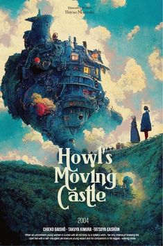 the movie poster for how's moving castle