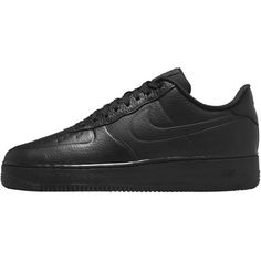 Men's Nike Air Force 1 '07 Pro-Tech WP Black/Black-Clear Size: 10.  Gender: male.  Age Group: adult. Jordan 11 Women, Nike Kids Shoes, Nike Air Max Ltd, 95 Nike, Black Leather Sneakers, Nike Air Force 1 07, Nike Air Jordans, Mens Nike Shoes, Mens Nike Air