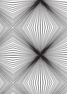 an abstract black and white background with lines in the center, as if they are moving