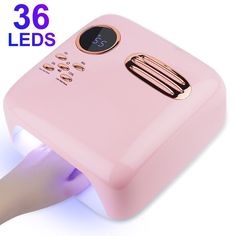 【Retro Style Design】The retro-style appearance of the Led nail lamp adopts a streamlined design, and the surface finishing of UV coating makes the nail lamp more textured.  The nail dryer uses ABS non-toxic scratch-resistant material with rose gold metal sequins.  No matter when and where you use this nail lamp, it will become the highlight of your life. 【5 Intellegent Buttons】 4 timer settings: 10', 30', 60', 120' low-temperature mode, you can choose according to your needs.  Digital reversal and sound control function: The countdown number on the screen can be displayed in reverse for easy viewing by manicurists and customers，Long press to turn on/off the beep sound.  The LED screen can also display the remaining power to let you know when you need to charge. 【Perfect Gift】This UV led na Smart Nail, Smart Nails, Nail Polish Dryer, Fast Nail, Nail Equipment, Nail Dryers, Sound Control, Led Nail Lamp, Nail Dryer