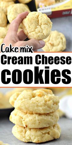 the best cream cheese cookies are made with only 3 ingredients and ready to be eaten