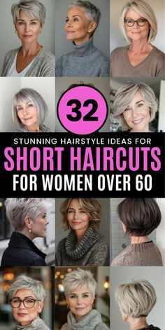 Cute Short Layered Haircuts For Women, Below Ear Haircut, Pixie Haircut Medium Hair, Haircuts That Show Ears, Short Hair For Grey Hair, Pixies For Older Women Over 50, 60 Year Old Short Hairstyles, Old Lady Haircuts Short, Womens Haircuts Short Medium