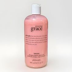 Philosophy Amazing Grace INTENSE Shampoo, Bath & Shower Gel 16 oz NEW + SEALED Philosophy Soap, Philosophy Amazing Grace, Bath Shower, Amazing Grace, Shower Gel, Shower Bath, Christmas List, Body Wash, Philosophy