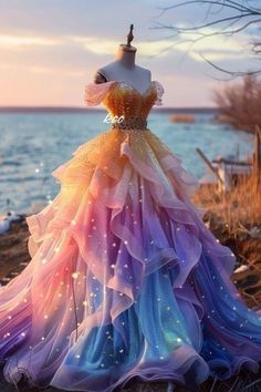 Magical Dress, Dreamy Gowns, Mode Tips, Pretty Quinceanera Dresses, Fantasy Dresses, Fashion Drawing Dresses, Princess Ball Gowns, Fashion Illustration Dresses, Prom Dress Inspiration