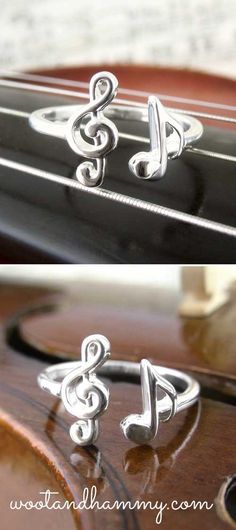 Treble Clef and Eighth Note Ring - Adjustable. Whether you're on stage or in the audience, if music is a meaningful part of your life, be happy that you have something special that brings you joy.The treble clef and eighth note are two universally recognized symbols of musical notation, and they're combined here in a fun way to become the focus of this adjustable sterling silver ring.. Colored Diamond Jewelry, Eighth Note, Delicate Gold Jewelry, Silver Jewlery, Mommy Jewelry, Silver Pendant Lighting, School Memories