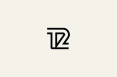 the letter t2 is made up of two letters, one in black and white