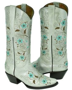 Womens Cowboy Boots Gray Green Western Wear Leather Floral Embroidered Square | eBay Floral Cowboy Boots, Womens Cowboy Boots, Emu Boots, Timberland Boots Women, Boots Ideas, Floral Boots, Boots Western, Womens Rain Boots, Genuine Leather Boots