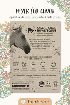 a flyer for a horse show with flowers and leaves in the background, including an image of