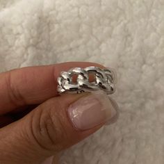 Sterling Silver Ring 90s Rings Aesthetic, Silver Ring Stack Aesthetic, 2000s Rings, Chunky Jewelry Silver, Silver Chunky Rings, Silver Ring Stack, Chunky Silver Jewellery, Y2k Rings, Dr Wardrobe