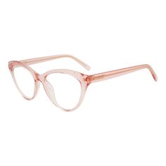 These Kate Spade KS Xara/BB 35J womens cat-eye reading glasses, feature a pink plastic frame and clear blue block lenses. Size and dimensions for the Kate Spade model KS Xara/BB are lens 51mm x bridge 16mm x temple 140mm. This frame will come with Kate Spade case, cloth and paperwork, and they can be fitted with your prescription by your eye doctor. Pink Reading Glasses, Eye Lens Colour, Eye Reading, Blue Block, Pink Plastic, Kate Spade Accessories, Blush Makeup, Rain And Snow Boots, Reading Glasses