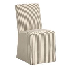 a striped chair with a white background