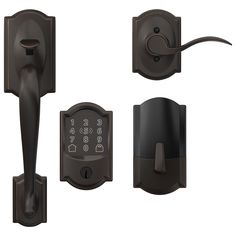 three different types of electronic door locks