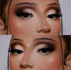 Fall Birthday Makeup Looks, Makeup For Different Face Shapes, Types Of Eyeshadow Styles, Face Beat Makeup Prom, Doe Eye Makeup Black Women, Easy Cut Crease Eyeshadow, Nude Cut Crease Makeup, Eyeshadow Looks Smokey, Bratz Eye Makeup