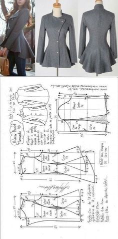 the sewing pattern for this jacket is easy to sew