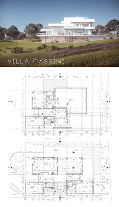 the floor plan for villa casssini, which is currently under construction in italy