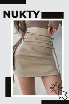 Sexy Mini Skirts for Women PU Leather Punk Bandage A-line Black High Waist Pencil Skirt Fashiom Y2k Female Clothes Autumn Winter Y2k Style Party Skirt For Fall, Y2k Party Skirt For Fall, Fall Party Skirt In Y2k Style, Fall Party Y2k Skirt, Y2k Female, High Waist Pencil Skirt, Clothes Autumn, Female Clothes, High Waisted Pencil Skirt