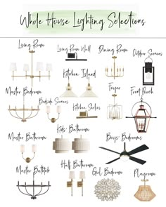 the different types of lights that are available for home decor and interior design purposess