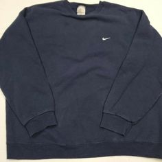 Vintage Men's Nike Blue Swoosh Crewneck Sweatshirt Travis Scott Xl Used - See Pictures!!! Stain On Front Of Shirt Size - Xl Crewneck Outfit Men, Crewneck Sweatshirt Outfit, Crewneck Outfit, Mens Aesthetic, Shirts Nike, Mens Crewneck Sweatshirt, Nike Crewneck, Nike Vintage, Sweatshirt Outfit