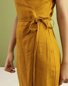 Essential Clothing Pieces, Essential Clothing, Eden Dress, Natural Linen Dress, Linen Wrap Dress, Linen Sundress, Wrap Around Dress, Dress Wrap, Dress Linen