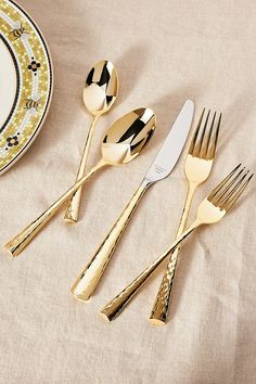 Imperial Caviar Flatware Set | Anthropologie