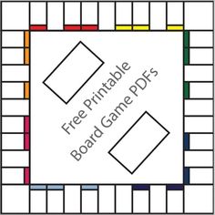 the free printable board game for kids