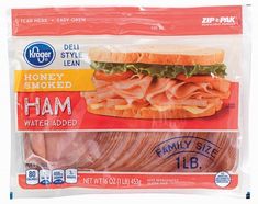 a bag of ham and turkey sandwich