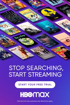 the hbo movie poster for hbo's upcoming show, stop searching, start streaming