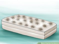 an image of a mattress that is not in the water or on the bed frame