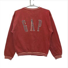 "Vintage 90s GAP Big Logo Embroidery Varsity coach sweatshirt Large size (PLEASE CHECK THE MEASUREMENTS BELOW  ACTUAL SIZE MEASUREMENT ARM PIT TO ARM PIT:-23 \"inches BACK COLLAR TO HEM:-28  \"INCHES WE ARE USING DHL FOR POSTAGE. PLEASE LEAVE YOUR PHONE NUMBER ON THE NOTE WHILE MAKE A PURCHASE. Etc: Don't Worry About Customs Tax or Fees. I usually Declare all Items as 'Gift' & Declare Value of Item Lower than Original Price. All Items are Sold \"AS IS\" so Please be Sure to Read The Entire Description and Look at All The Pictures. Any Question and More Details Please Don't Hesitate to Contact Me.Q" Coach Sweatshirt, Vintage College Sweatshirts, Gap Sweatshirt, 90s Sweatshirt, Soft Jacket, College Sweatshirt, Sweatshirt Zipper, Vintage Hoodies, Nautical Fashion