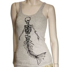 Skeleton Mermaid Kawaii, Cute Fashion, Passion For Fashion, Skeleton, Tank Top Fashion, Style Me, Hair Hair, What To Wear