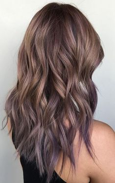 ash bronde and lilac tipped ombre hair color: Brown Hair Inspiration, Layer Cut, Perfect Hair Color, Hair Things, Color Melting, Amazing Hair, Ombre Hair Color, Hair Color And Cut, Summer Hair Color