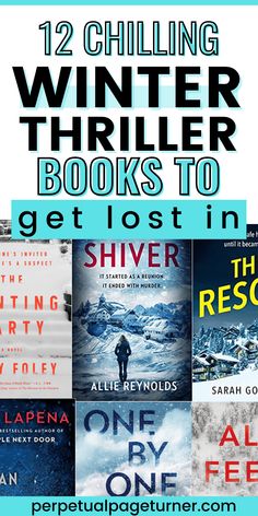 twelve winter books to get lost in, with the title 12 chilling winter books to get lost in