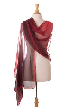 This gossamer light silk chiffon wrap will add classic femininity to your look. Soft and flowing, you can wear this with everything! 100% Made in Como, Italy. Generous size: Approx. 27" x 78". You can wear this wrap as an elegant evening shawl and also as a daytime scarf. A timeless addition to your wardrobe. 100% silk chiffon: A silky, soft, sheer lightweight fabric that falls into soft folds, adding charm to every outfit you pair it with. Rolled hems: The hems are hand rolled as they are sewn Evening Scarf, Evening Shawls, Light Silk, Chiffon Wrap, Como Italy, Rolled Hem, Naturally Dyed, Affordable Luxury, Anniversary Sale