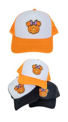 Themed Halloween Cap, Halloween Mini Cap Hats, Themed Halloween Hat, One Size Fits Most, Themed Halloween Hat One Size Fits Most, Themed Halloween Hat, Cute Halloween Cap Hat, Cute Halloween Hat, Cute Trucker Hat, Disney Hat