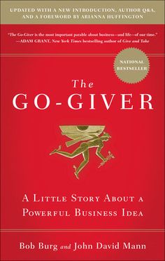 the book cover for the go - giver