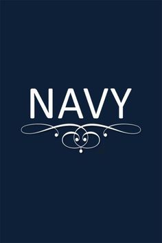 the navy logo on a dark blue background