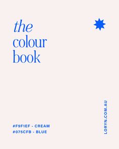 the color book is blue and has stars on it