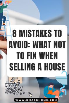 a person sitting on a chair with the words 8 things to avoid when selling a house