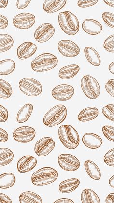 coffee beans on a white background seamless pattern stock photo 397982