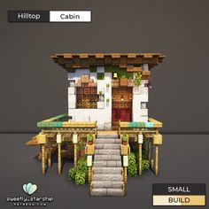 SweetlyStarship | Fantasy Minecraft Builds | Patreon Minecraft House Inspiration, Fantasy Minecraft House, Minecraft Staircase, Minecraft Building Designs, Minecraft Beach House, Fantasy Minecraft, Minecraft Starter House, Minecraft Building Ideas, Build Minecraft