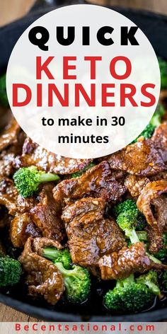 21 easy keto meals when you need to do the ketogenic diet on a budget. Easy keto recipes to make on busy week nights. These low carb easy dinners make great keto dinners for someone looking for ketogenic diet for beginners tips. #ketodinner #lowcarb #cheapdinners #cheapmeals #ketodiet #lowcarbdiet #savemoney #loseweight #weightloss #becentsational 1200 Calorie Diet Meal Plans, Beef And Broccoli, Ketogenic Diet For Beginners