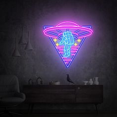 UFO Neon Sign,LED Neon Lights,Wall Decor Flying Saucer Bedroom Neon Night Light Creative Home Bedroom Room Wall Lamp ● Acrylic board color: Clear ● Acrylic board shape: Cut to shape ● Power supply: suitable plug + adapter for your Country. ● Installation: Mounting screws (Default); Hanging wires; 3 M strips; Stand. ● Accessories:  dimmer to control lights on/off 📐 How do I hang my neon sign? super easy and doesn't require any installation. The acrylic backing has pre-drilled holes, and we provide the mounting kit. You can simply hang your sign like a frame, all you need is an outlet to plug your sign is ready to shine. ⏱ What's your turnaround? Our regular lead time is 18-20 days from your order date to the delivery at your door. Free Worldwide Shipping. We can also work express and exped Neon Wall Decor, Bedroom Neon, Custom Neon Lights, Neon Wall, Neon Nights, Acrylic Board, Flying Saucer, Led Neon Lighting, Custom Neon