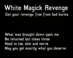 Hex Bag Spells, Karma Spell, Wicca Recipes, Revenge Spells, Easy Love Spells, Good Luck Spells