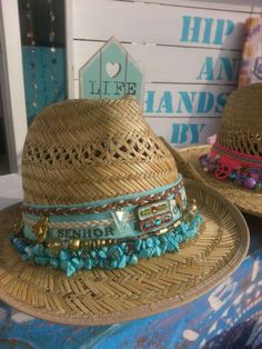 Stylish Womens Hats, Boho Wear, Funky Hats, Ibiza Fashion, Fancy Hats, Straw Hats, Love Hat, Cowgirl Hats