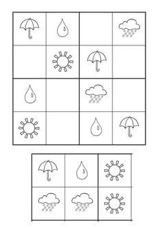 printable worksheet for kids to learn how to draw and color the weather