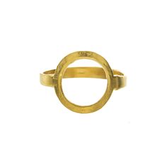 Invisible Space Circle Ring – VidaKush Gold-tone Brass Rings For Gifts, Matte Gold Brass Jewelry For Anniversary, Minimalist Hand Forged Gold Midi Rings, Yellow Gold Open Ring Jewelry In Brass, Oval Gold Brass Rings, Gold Oval Brass Rings, Modern Gold-tone Jewelry With Metal Ring, Yellow Gold Brass Stackable Promise Rings, Yellow Gold Brass Stackable Rings