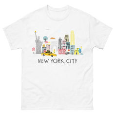 The New York City Shirt is likely a garment featuring iconic symbols and imagery associated with New York City. It might showcase landmarks... New York Shirt, New York T Shirt, Clothing Wishlist, Iconic Symbols, Fitness Wear Outfits, Dream Clothes, Shirt Sale