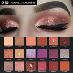 Eyeshadows Ideas, Desert Details, Huda Beauty Eyeshadow Palette, Huda Beauty Eyeshadow, Huda Beauty Palette, Make Up Designs, Makeup Pictorial