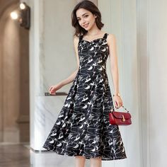 Olivia Mark - Long Floral Print Design Dress with Faux Satin Feel Sophisticated Swimwear, Floral Print Design, Sleeveless Long Dress, Floral Dresses Long, Printed Long Dresses, Swimsuit Dress, Design Dress, Collar Designs, Sleeveless Maxi Dress